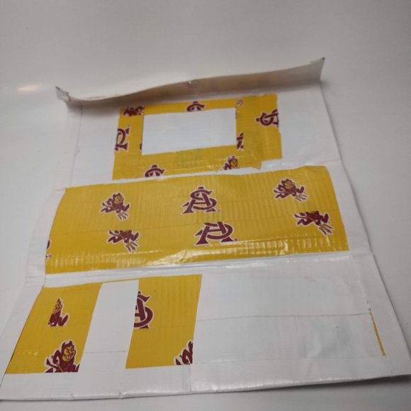 ASU ARIZONA STATE UNIVERSITY DUCT TAPE WOMENS WALLET FULLY FUNCTIONAL - Picture 4 of 4
